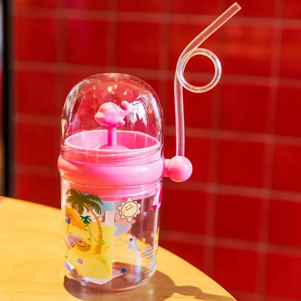 Whale Splash™ Portable Baby Water Bottle – 250ML Leak-Proof & Adorably Fun!
