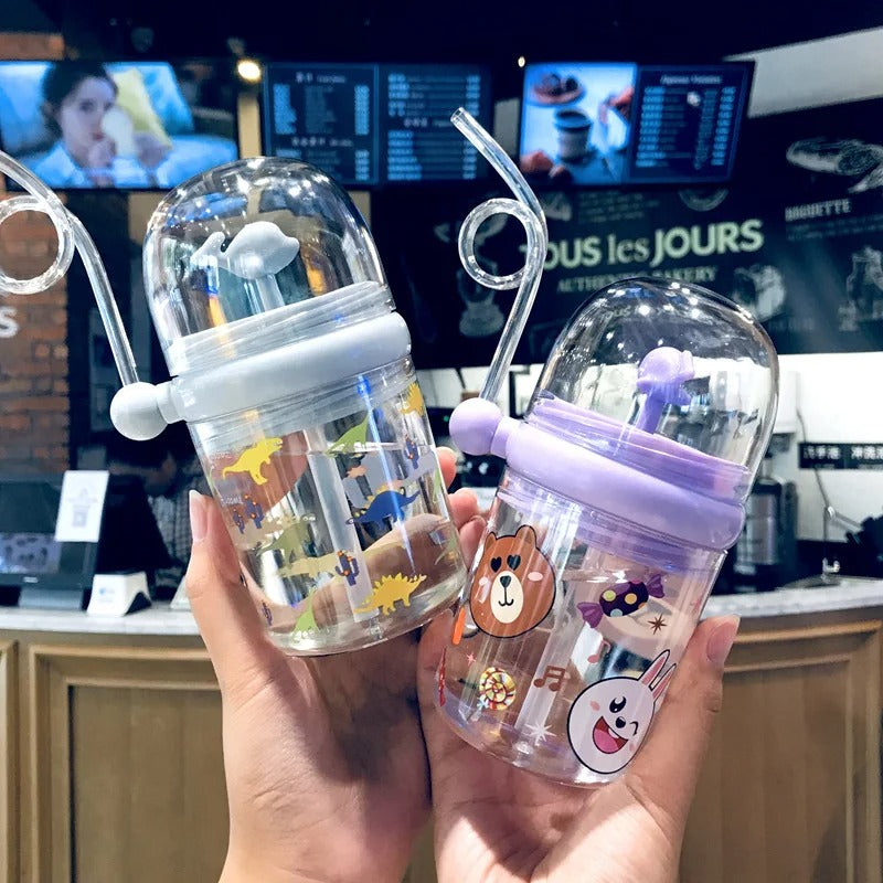 Whale Splash™ Portable Baby Water Bottle – 250ML Leak-Proof & Adorably Fun!